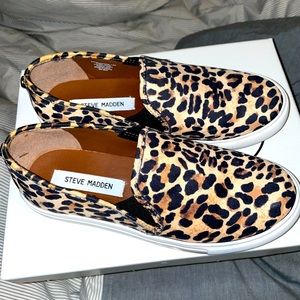 Steve Madden Leopard Slides